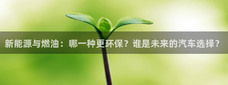 新宝6新宝gg：新能源与燃油：哪一种更环